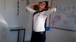 Indian woman dance back college low